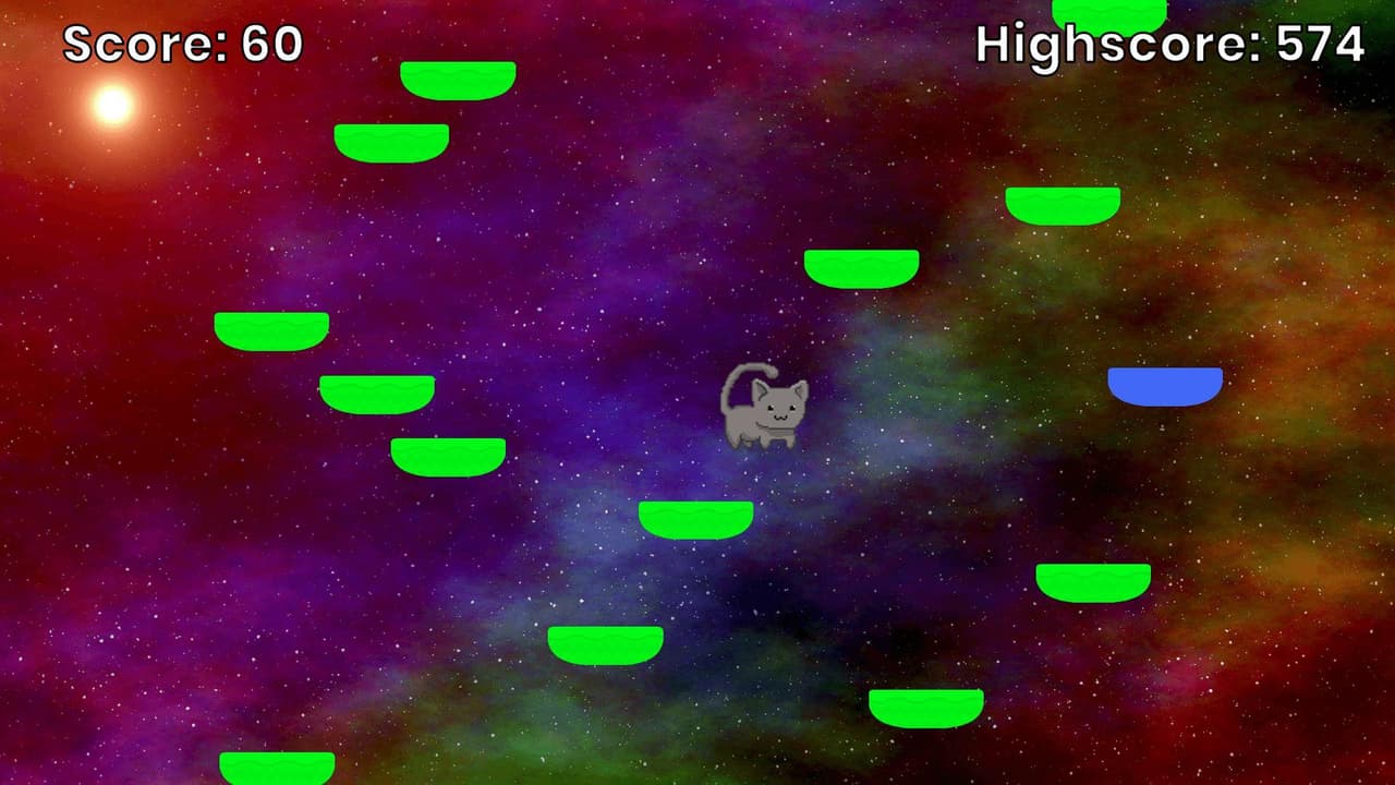 Galaxy Cat Jump 2D screenshot 3