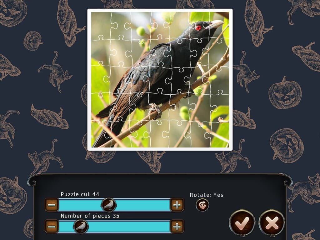 1001 Black Raven Jigsaw screenshot 3