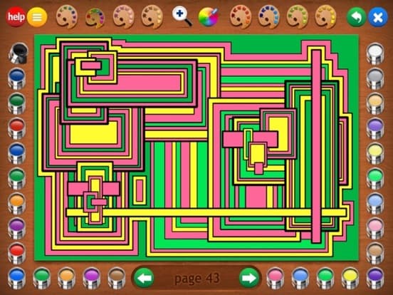 Geometric Designs Coloring screenshot 2