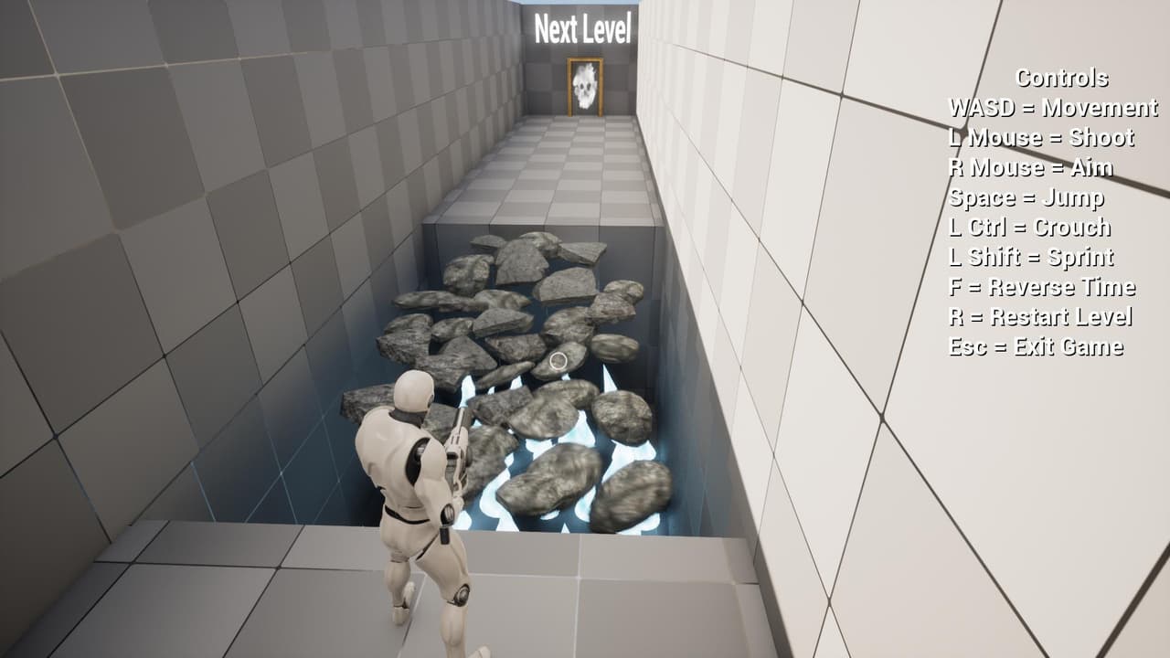 Object Time Reversal (Tenet) Game Mechanic - Demo Level