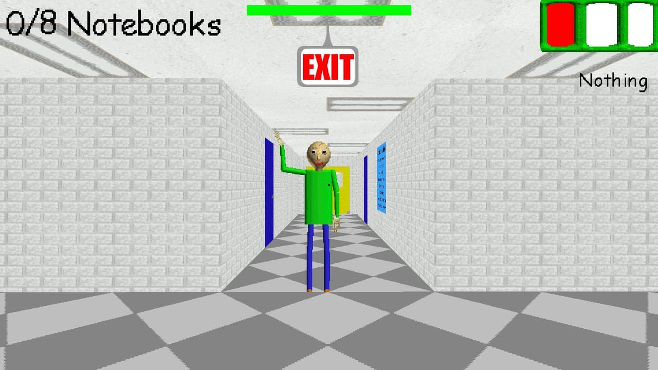 Baldis Basics Classic REMASTERED But 8 Notebook
