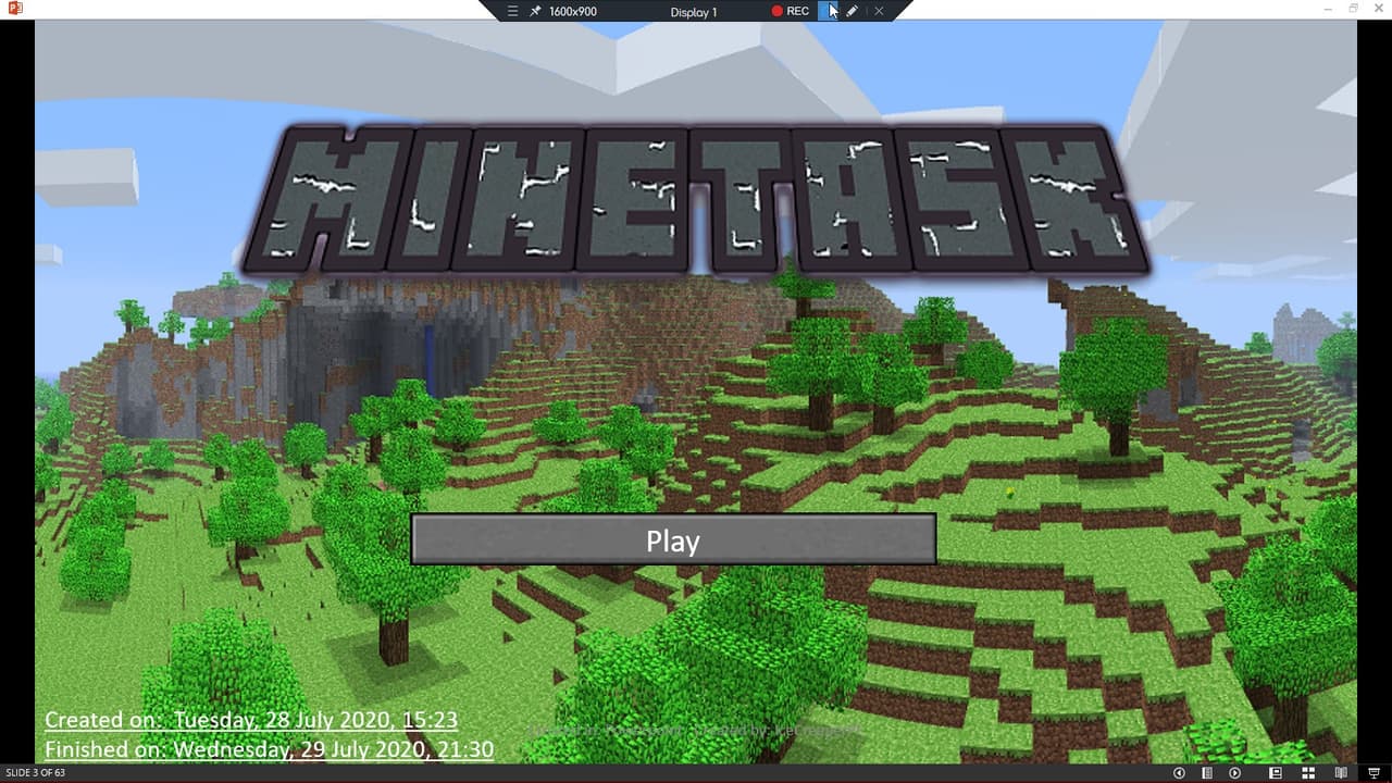 Minetask screenshot 2