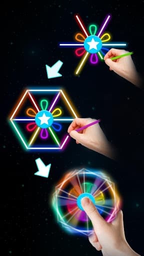 Draw Finger Spinner screenshot 3