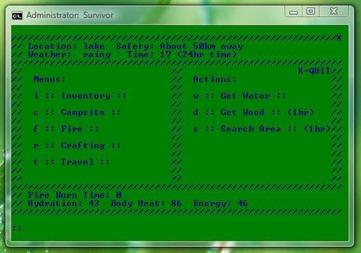 Survivor - Batch File Game screenshot 4