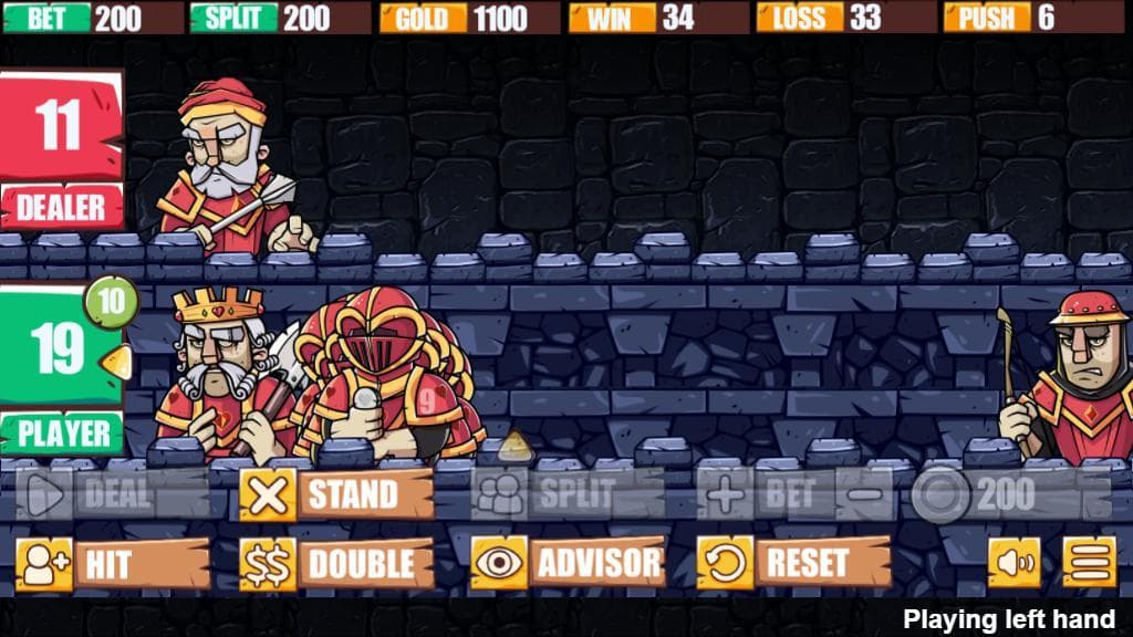 PopUp 21 - Fantasy Blackjack Trainer screenshot 4