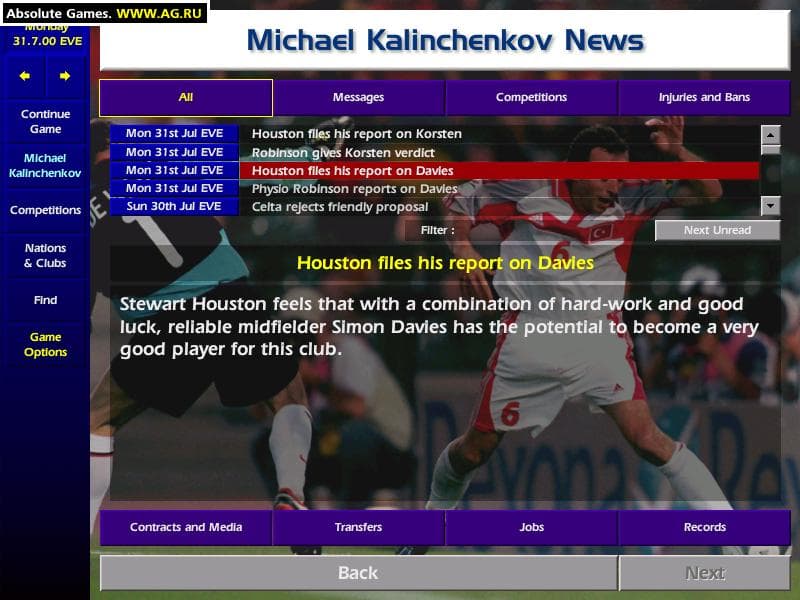 Championship Manager Season 00/01 screenshot 3