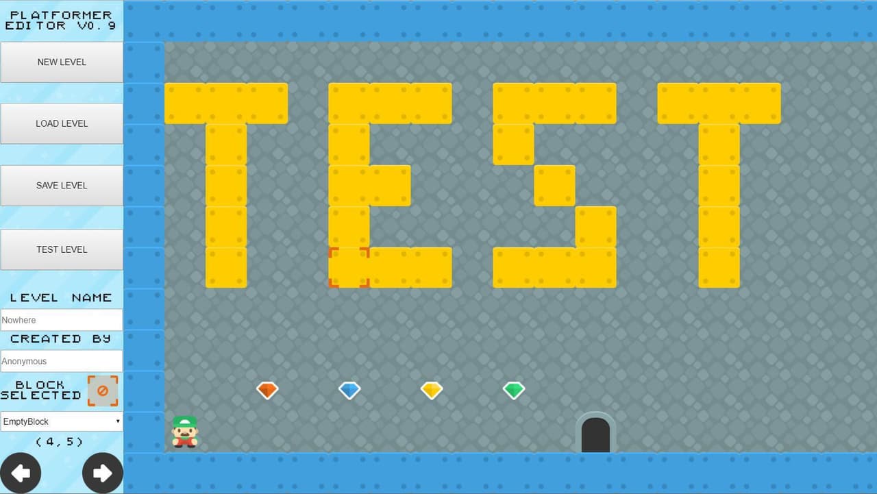 Platformer Editor