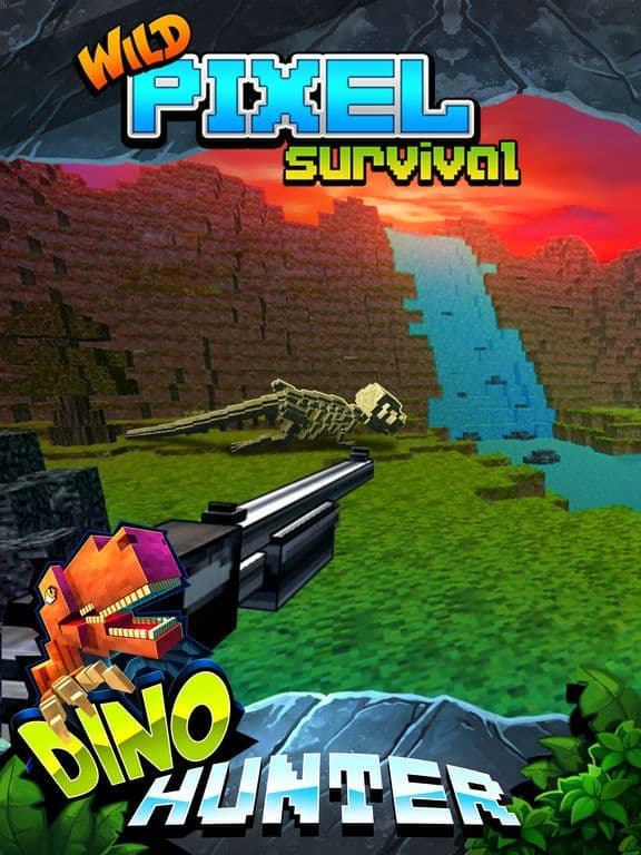 Wild Dino-saur Hunt-ing Survival Pixel screenshot 2