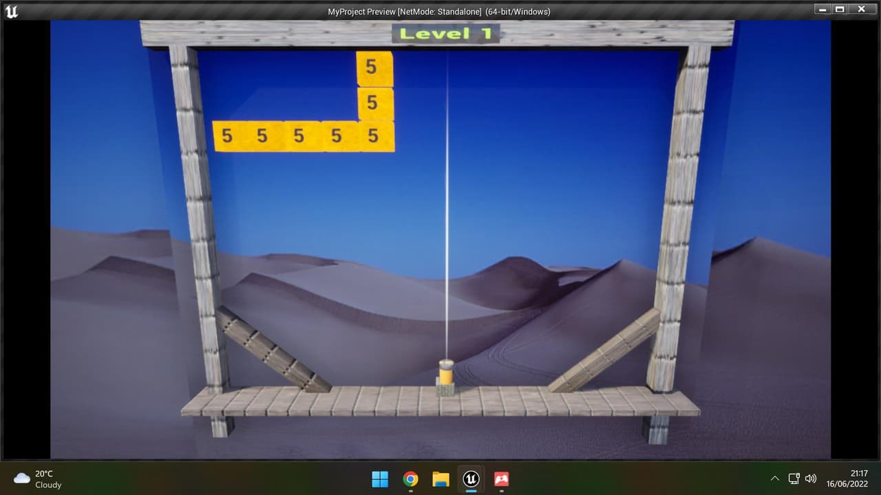 UE5 - Cannon Ball Brick Breaker - Demo