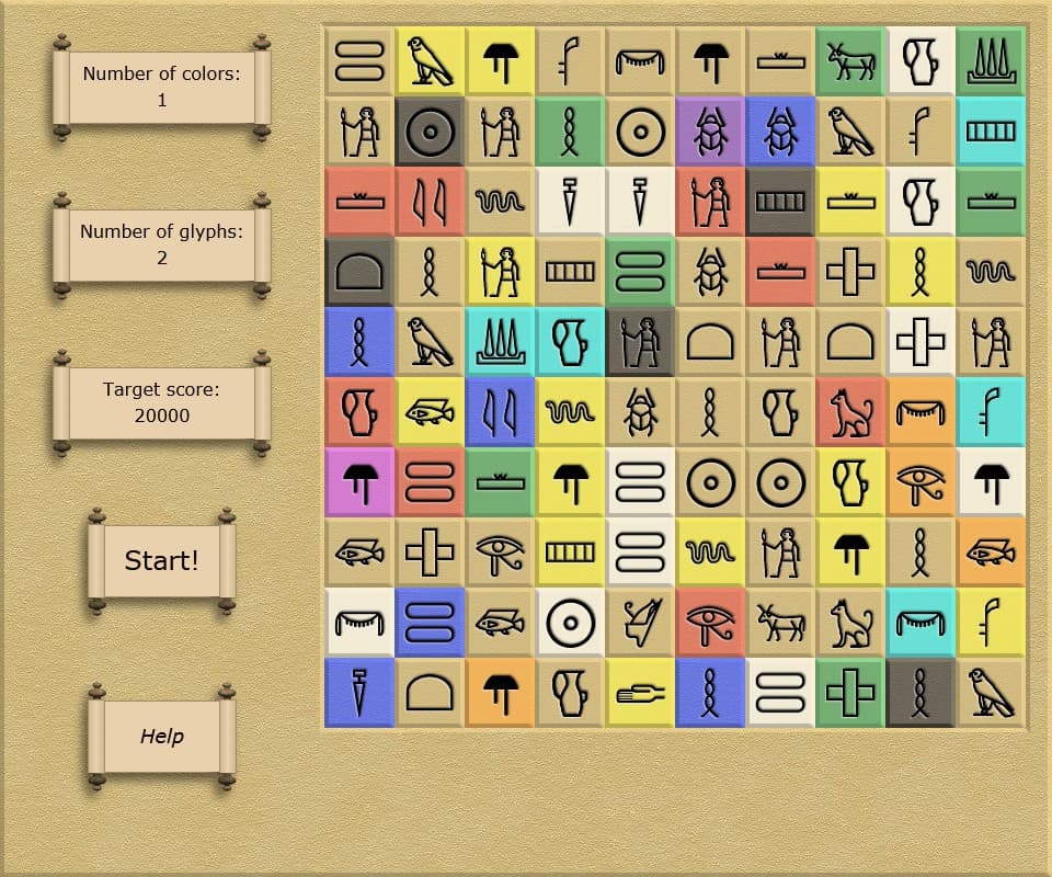 Glyphs of the Pharaohs screenshot 2