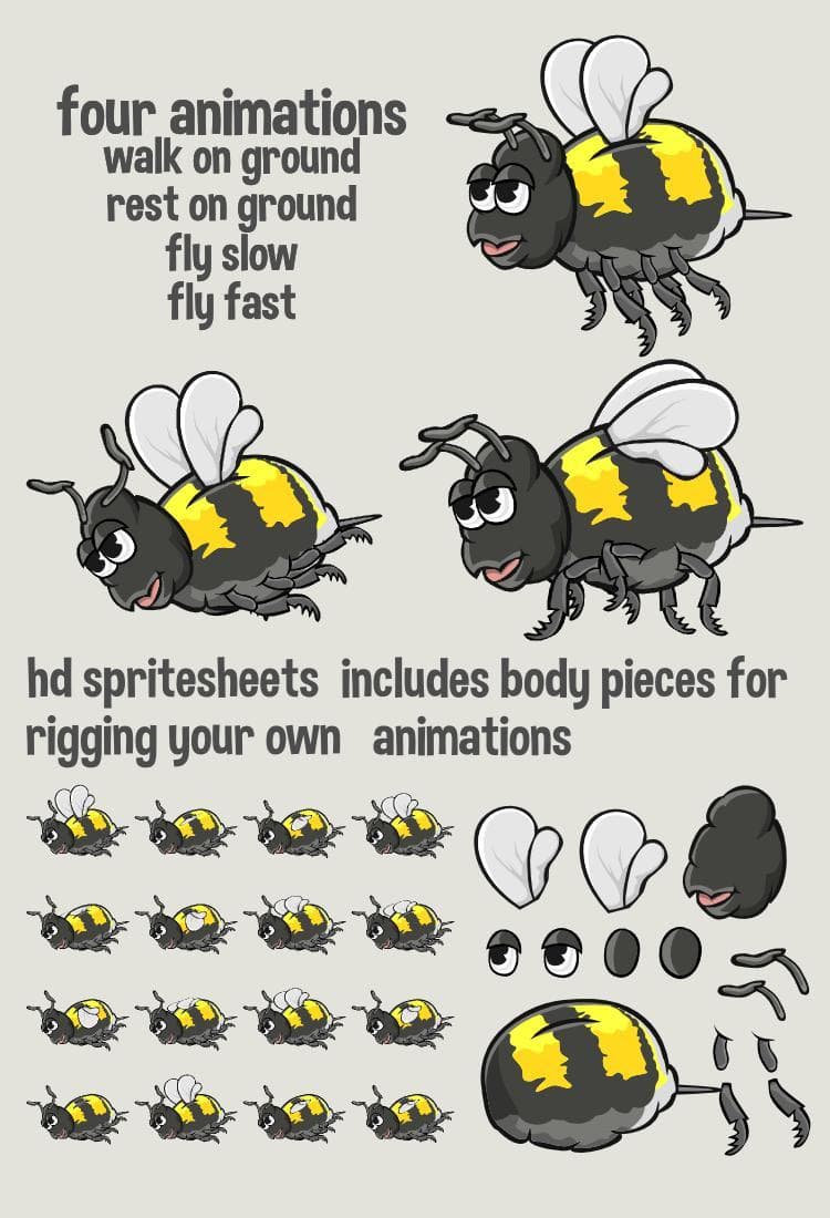 Animated bee