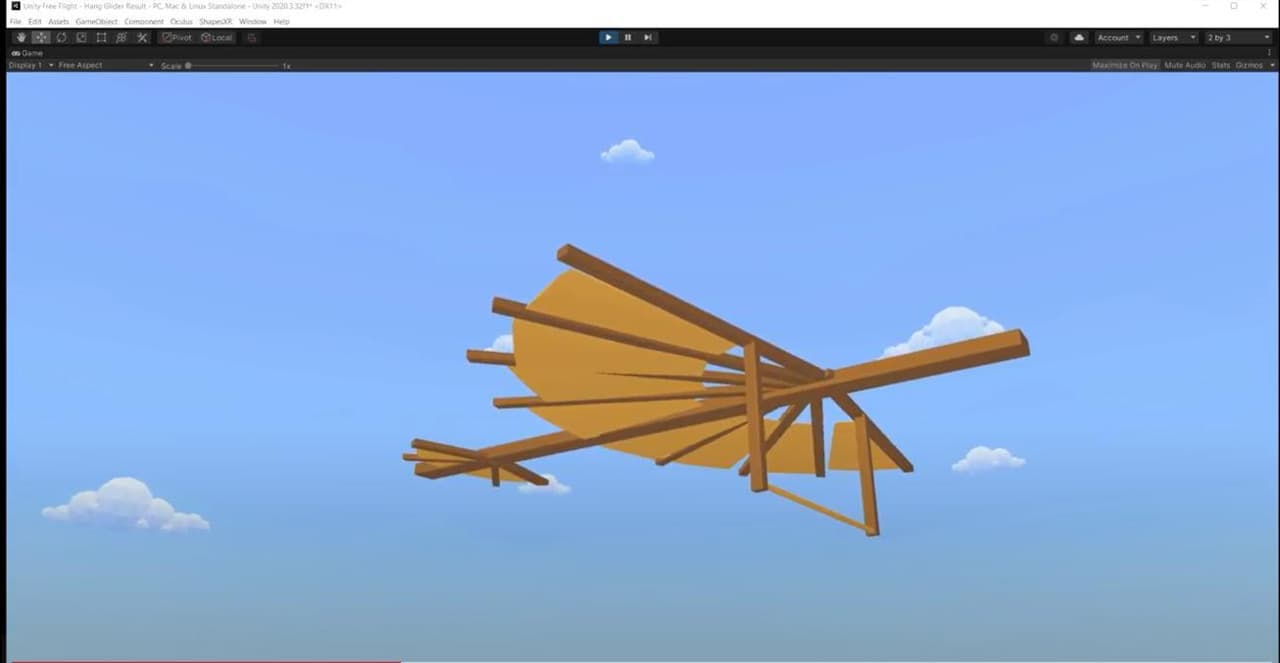 Hang Glider - A game made in 24 hours only wearing a VR headset screenshot 2