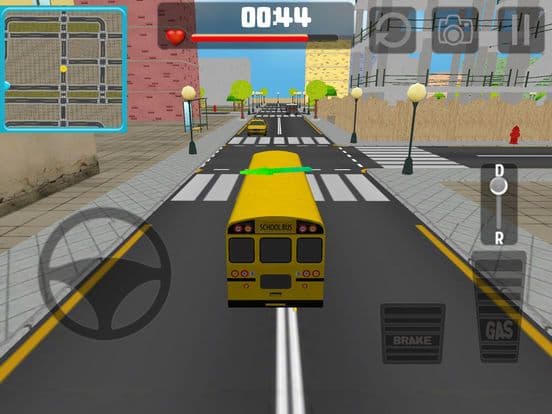 kids school bus parking 3d