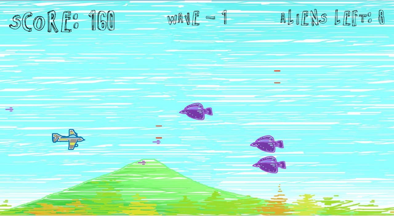 Plane and Aliens