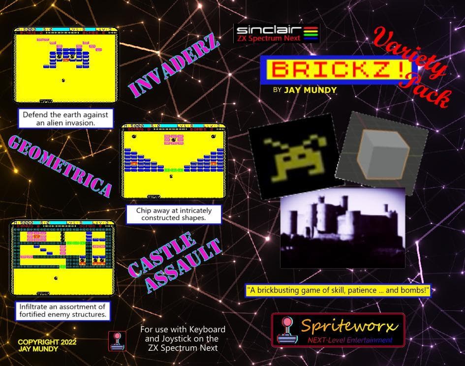 Brickz! (VARIETY Pack) ZX Spectrum Next screenshot 2