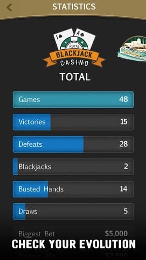Royal Blackjack Casino: 21 Card Game screenshot 6
