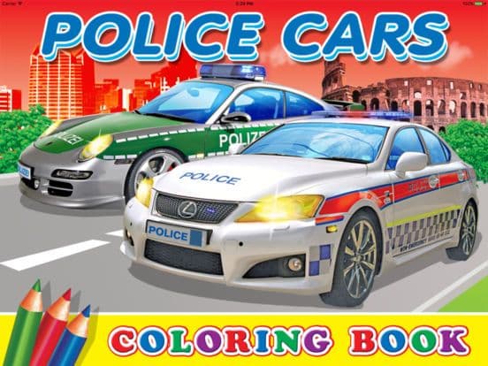 Police Cars - coloring book screenshot 2
