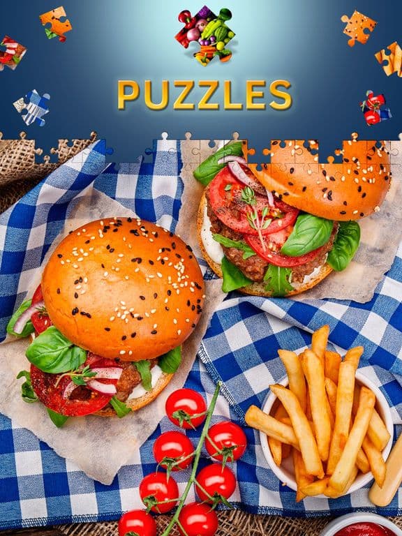 Food Jigsaw Puzzles for Adults. Premium