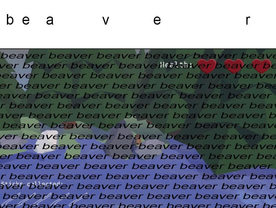 a game where roots are attacking a beaver who wants to collect some sticks