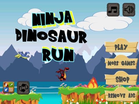 Ninja Dinosaur Dragon Run Free - Top Fun Easy Arcade Adventure Games for Casual Gamers screenshot 2