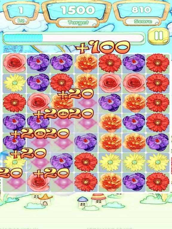 Flower Link Puzzle - Pop & Smash Match Game screenshot 2