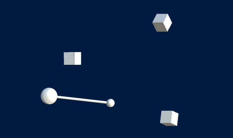 Tractor Beam in the an Asteroid Field