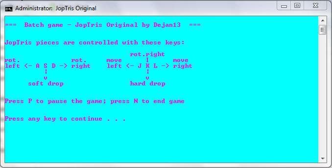 JopTris Original screenshot 2