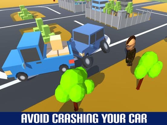 Crazy Circuit Drive Loop Car - Cartoon Crash Taxi screenshot 5