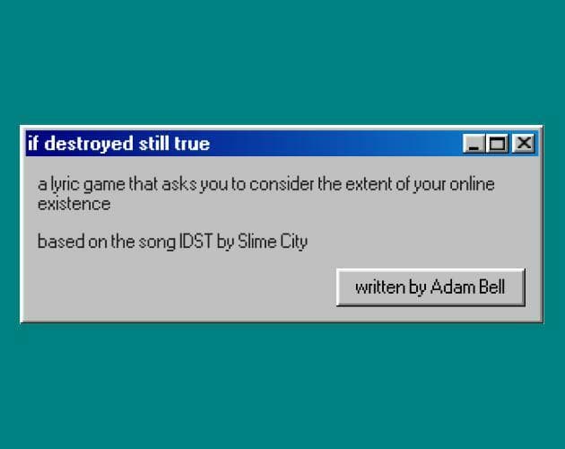 if destroyed still true