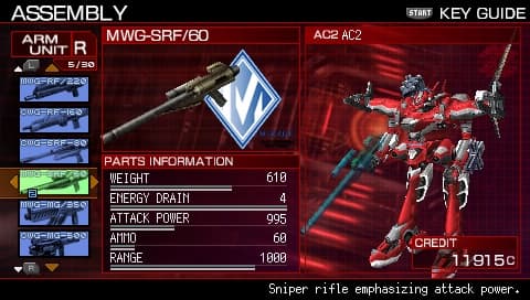 Armored Core 3 Portable screenshot 6