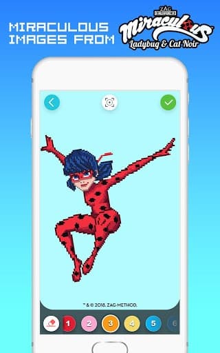 RAINBOW Color by Number - Miraculous Ladybug Art screenshot 2
