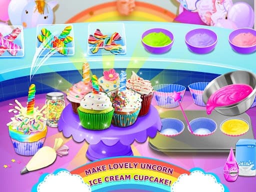 Rainbow Ice Cream - Unicorn Party Food Maker screenshot 4
