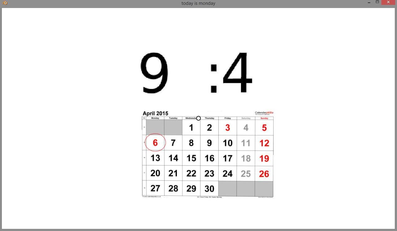 Today Is Monday screenshot 2