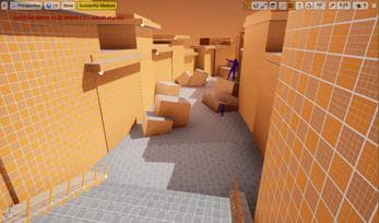 Bloodborne inspired blockout screenshot 4