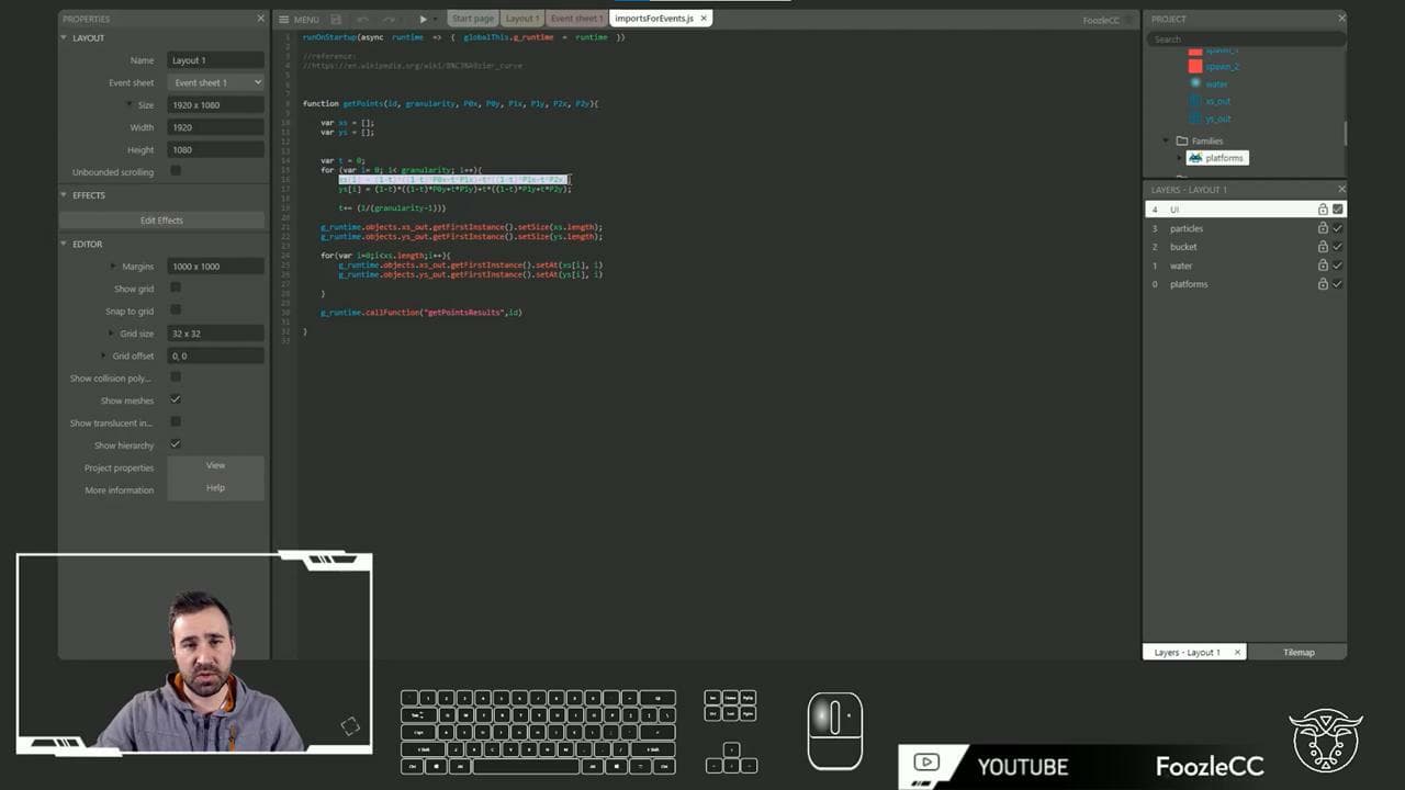 Dynamic Mesh Distortion with Bezier Curves - Construct 3 Tutorial screenshot 4