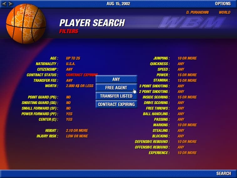 World Basketball Manager screenshot 5