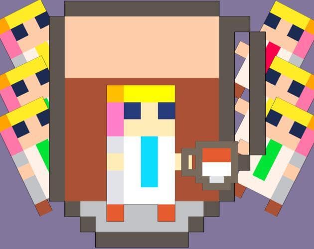 Falling coffee
