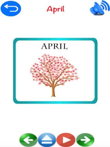 Months Of year Learning For kindergarten using Flashcards and sounds-Childrens Story Book screenshot 3