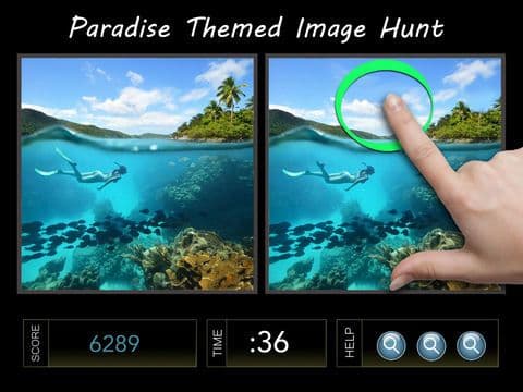 Spot the Difference Image Hunt Puzzle Game - Paradise Edition screenshot 2