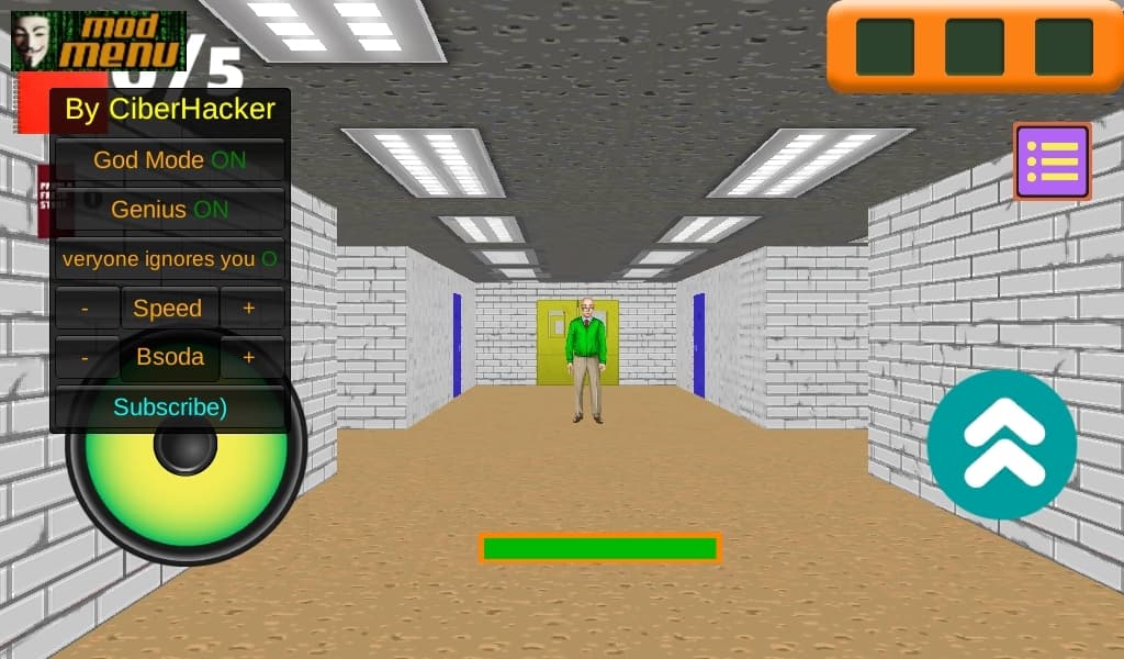 Baldis Basics School of Mathematics mod menu screenshot 3