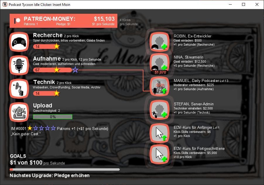 Podcast Tycoon Idle Clicker - INSERT MOIN screenshot 2
