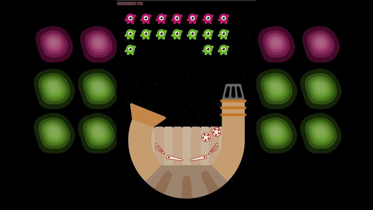 A balls hard fought battle against some devious space fiends in: Space Ball! screenshot 2