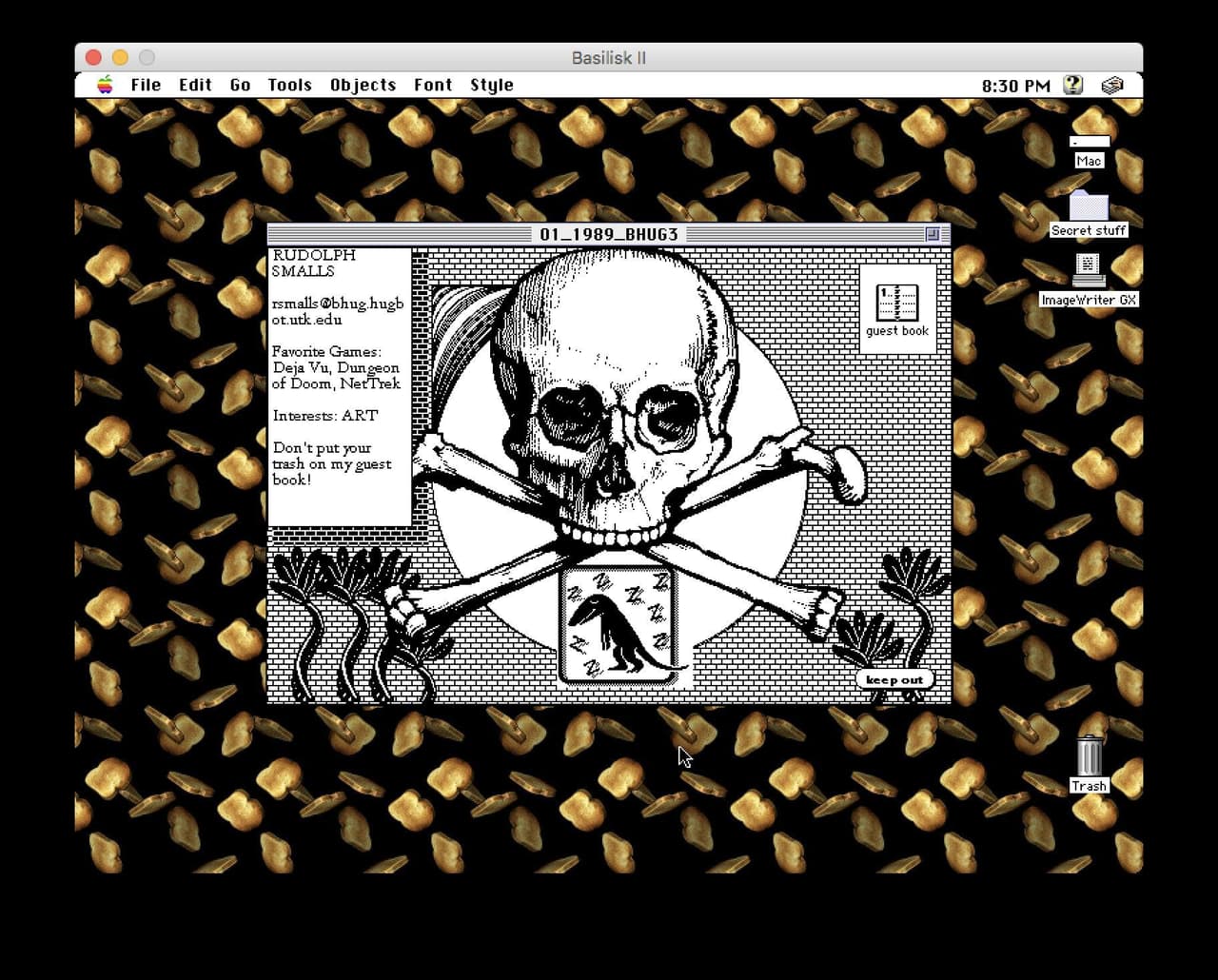 Brentwood Hypertext Users Group (January 1989) screenshot 3