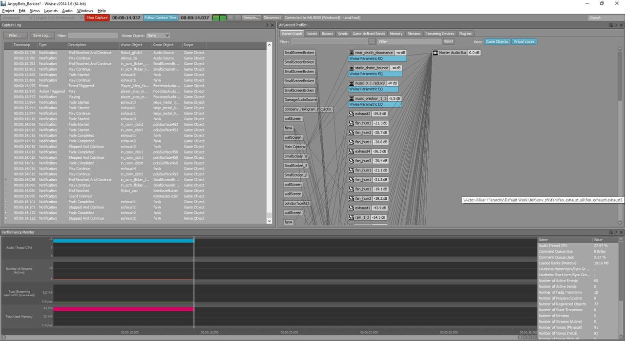 Angry Bots Audio Demo screenshot 4