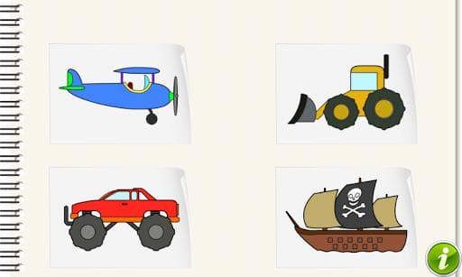 Vehicles and Cars Coloring Kid screenshot 2