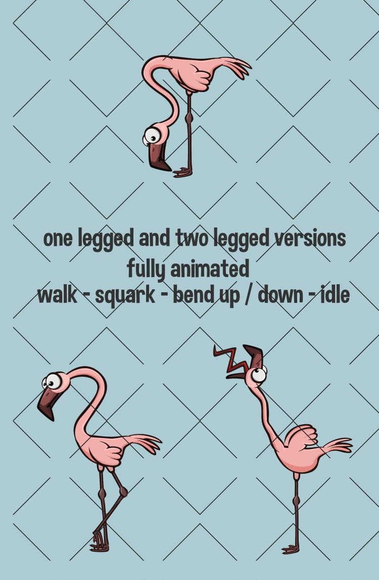 Animated flamingo screenshot 2