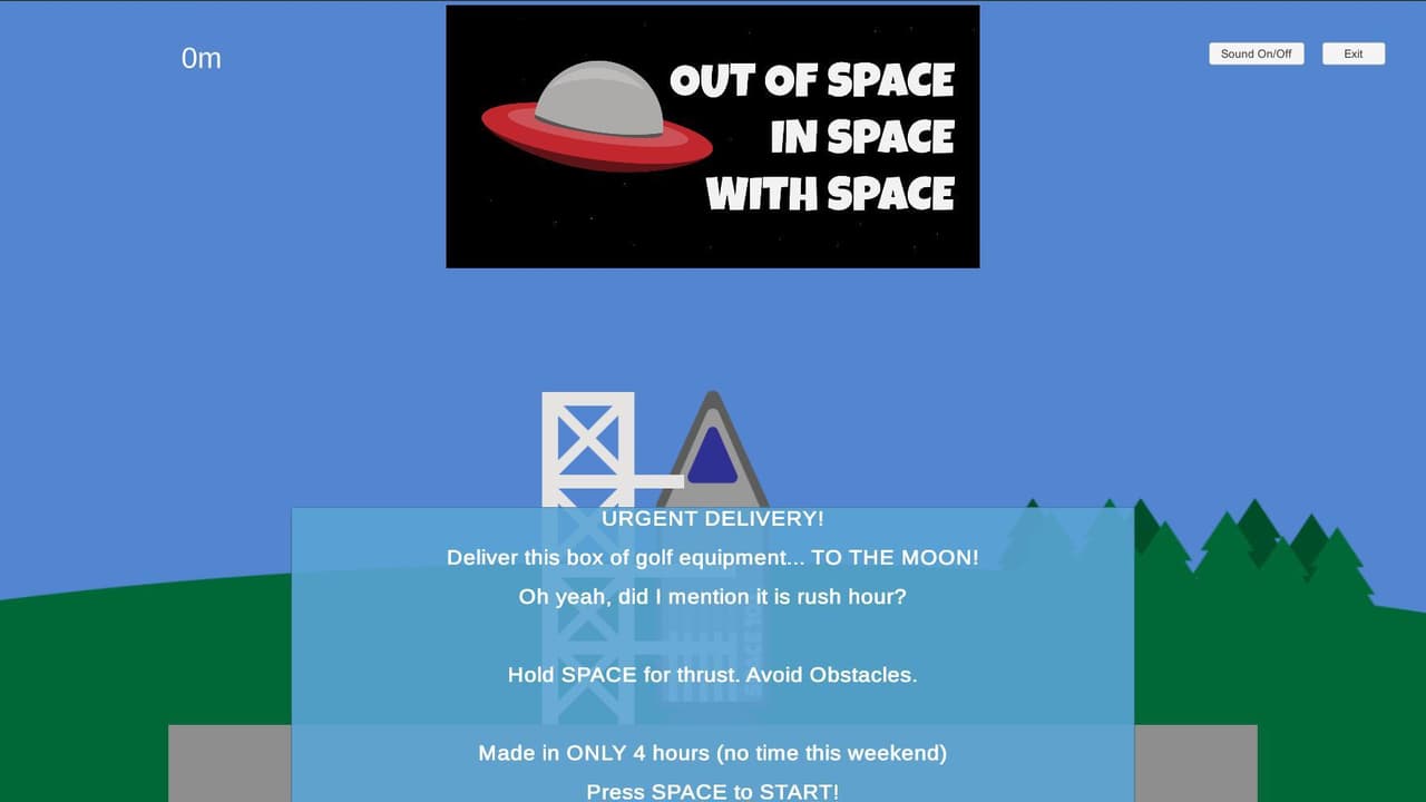 Out of Space in Space with Space