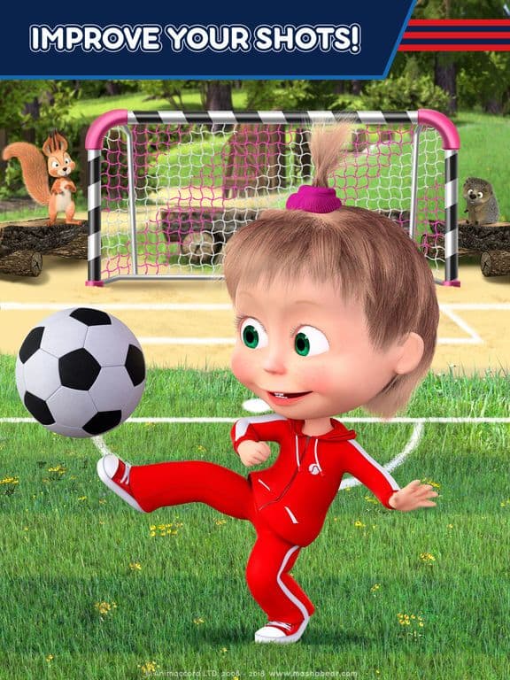 Masha and the Bear Soccer Game screenshot 5