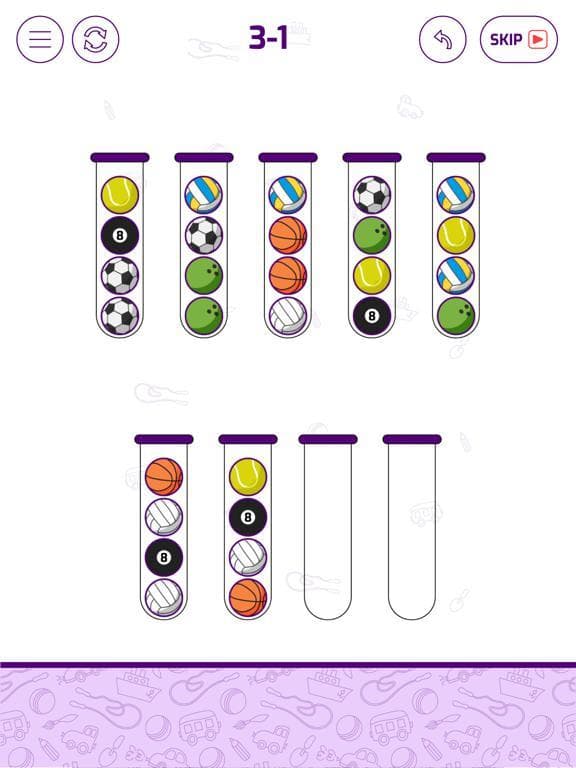 Bubble Sort Color Puzzle Game screenshot 5
