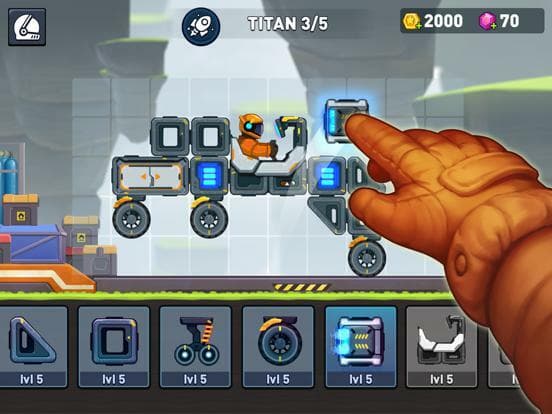 Rovercraft 2 Race a space car screenshot 2